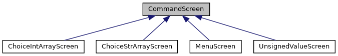 ReelTwo: CommandScreen Class Reference